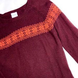 COLUMBIA Crew Neck Sweater, Sz Lg